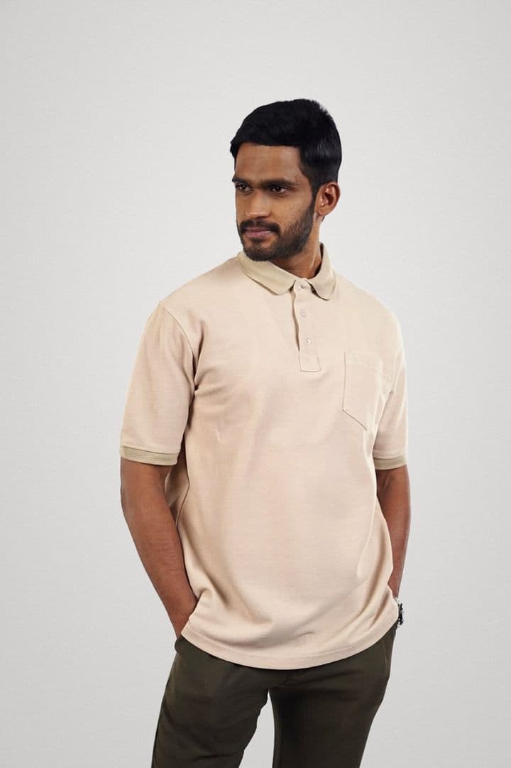 Pocket Polo in Sand